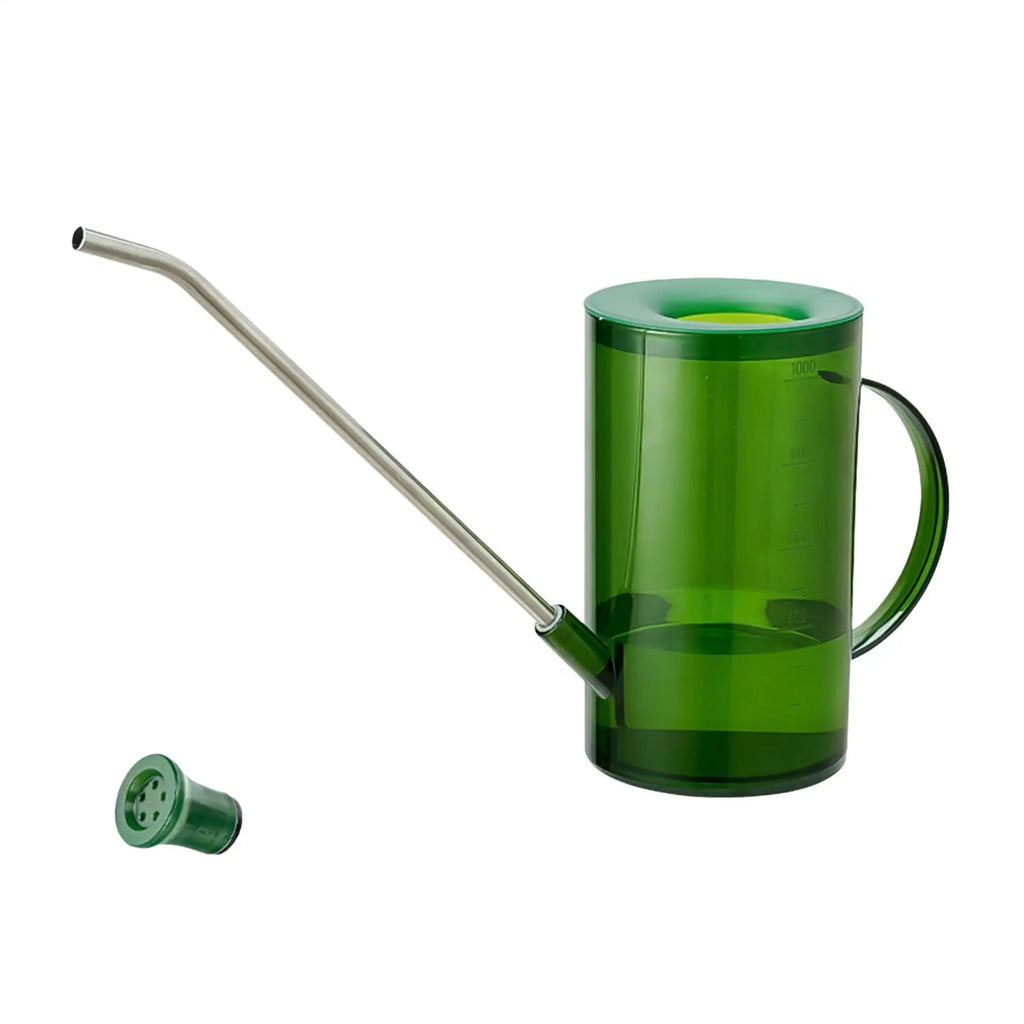 Watering Can Indoor 1L Clear Plastic Long Spout Potted Plant Water Pitcher Spray Bottle Balcony Garden Flower Succulents Tool