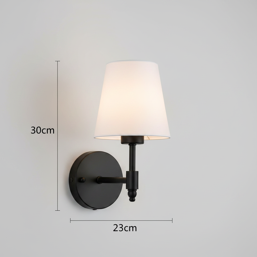 Black – Product shot with dimensions