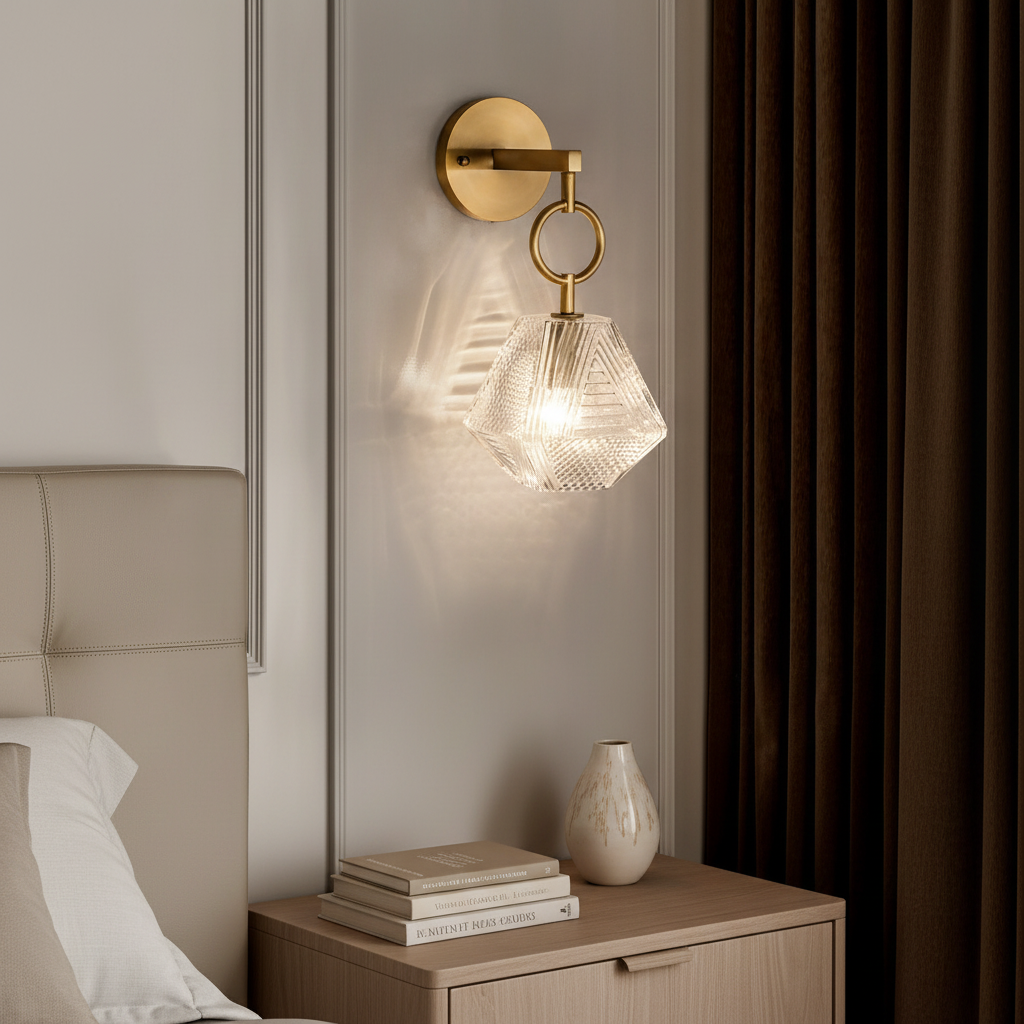 Ember Wall Sconce — Bedroom Lifestyle