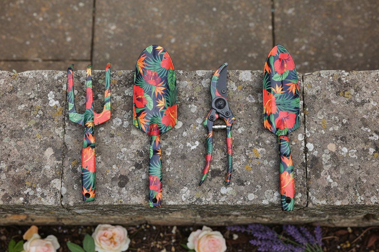 Lifestyle – Tools prominent on stone wall