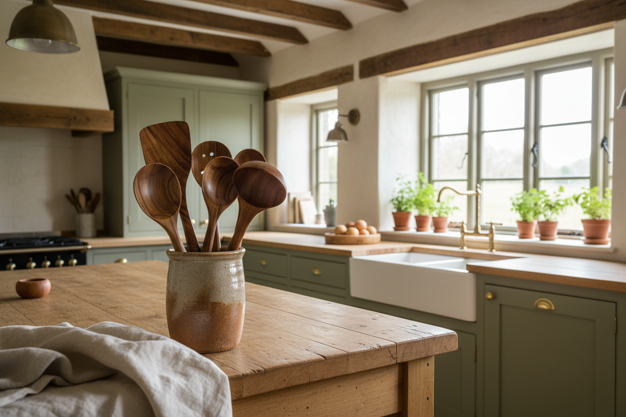 Utensils – High-end country kitchen