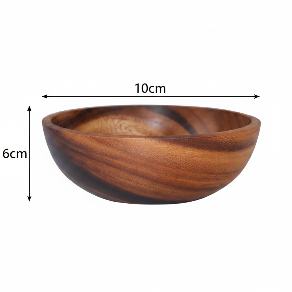 Wooden Bowl 10×6cm