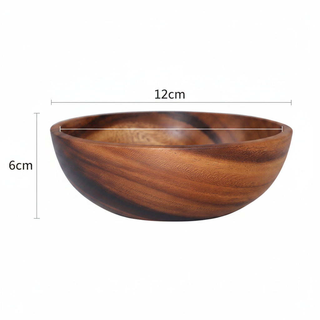 Wooden Bowl 12×6cm