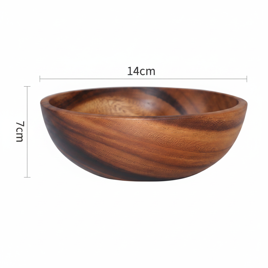 Wooden Bowl 14×7cm