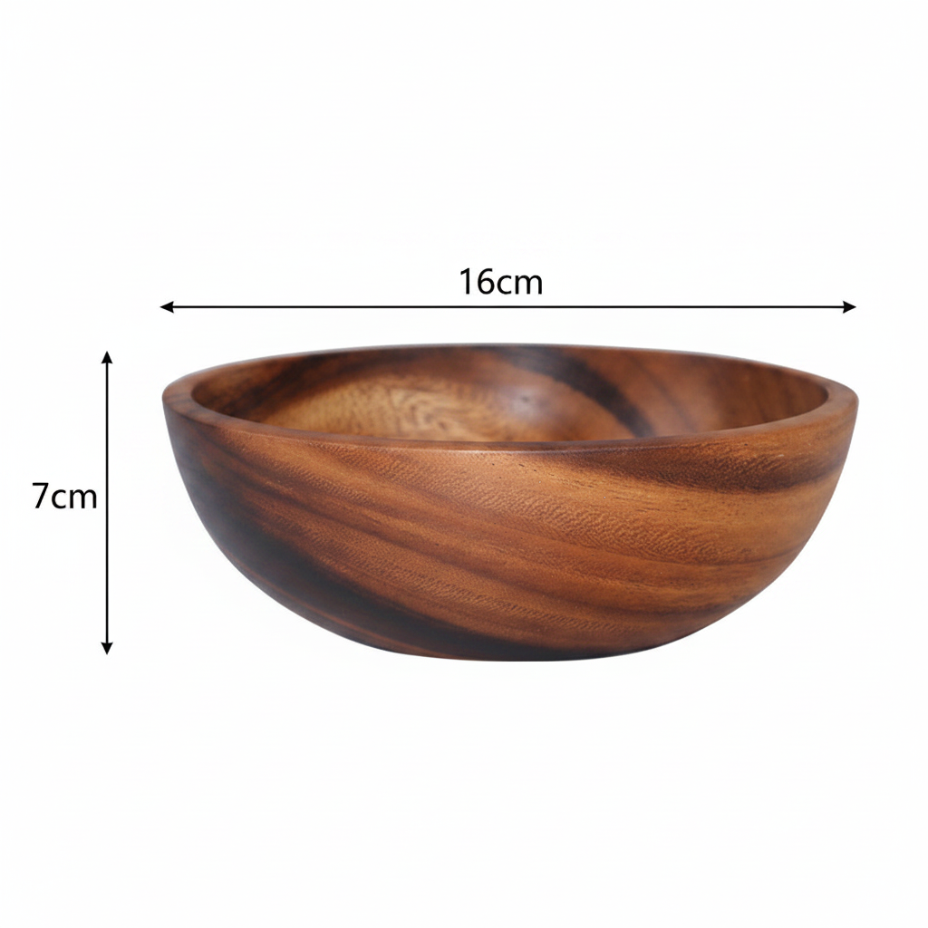 Wooden Bowl 16×7cm