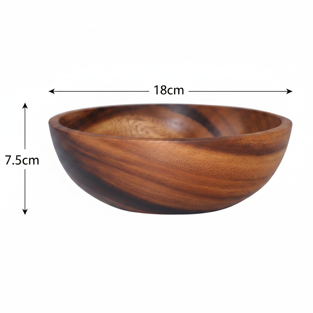 Wooden Bowl 18×7.5cm
