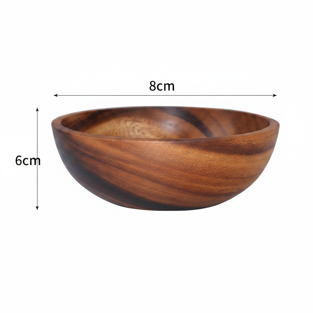 Wooden Bowl 8×6cm